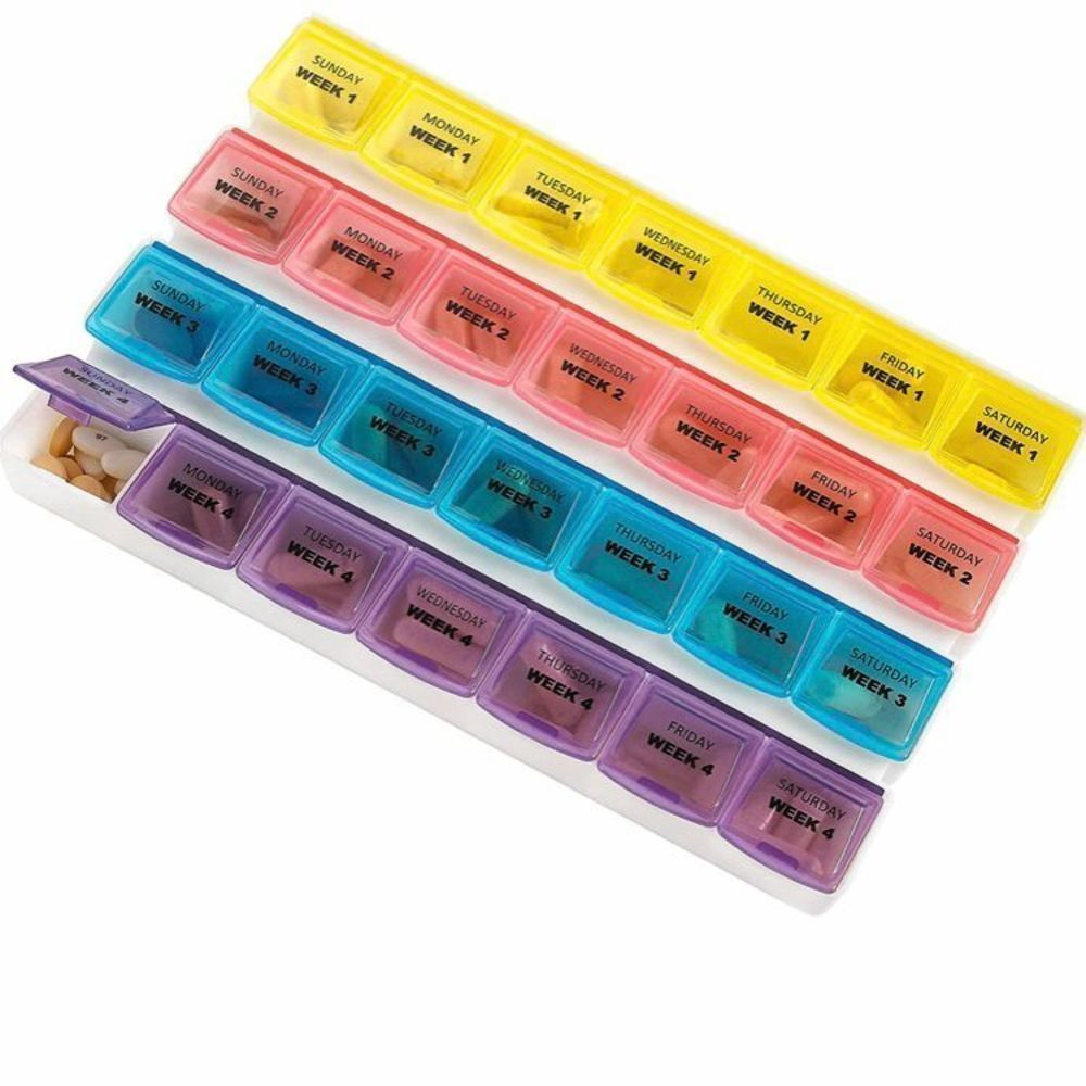 Monthly Pill Organizer - 28 Day Monthly Pill Planner